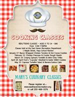 Mary's Culinary Cooking Classes