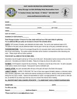 Ice Rink Birthday Party Reservation Form