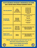 Rink Spring/Summer Event Schedule