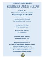 YSB Summer Field Trips