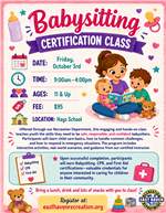 Babysitting Certification Class
