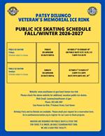 Public Ice Skating Schedule