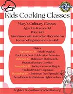 Mary's Culinary Classes