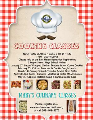 Mary's Culinary Cooking Classes